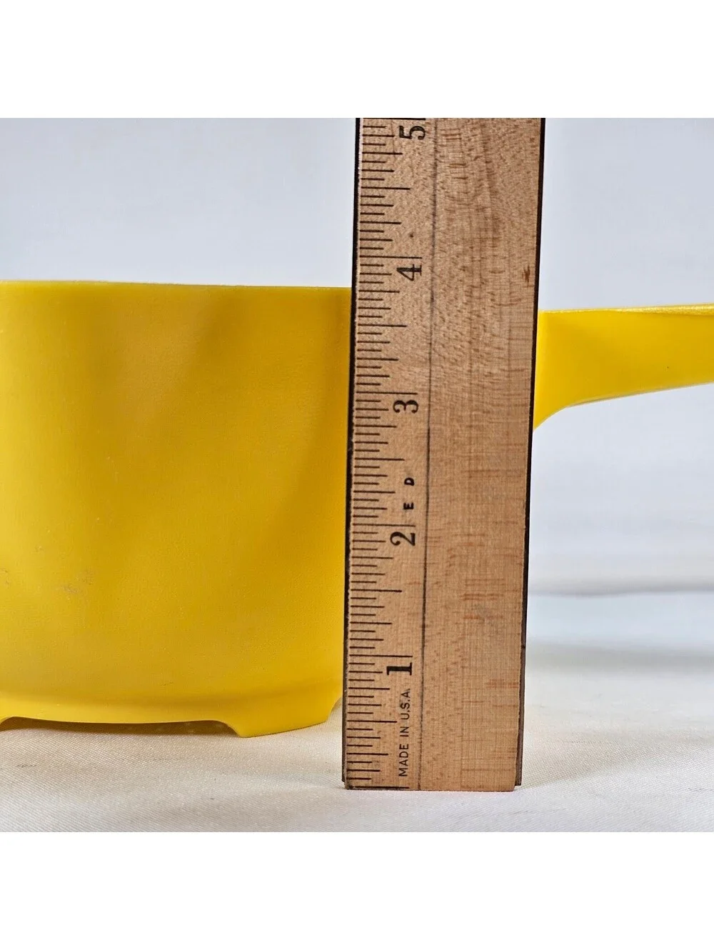 Vintage Tupperware Yellow Colander Strainer Long Handle 13.5 Inch 152-4 Retro